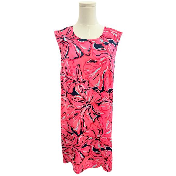 Lilly Pulitzer Womens Flirty Engineered Iona Dress Resort Flirty Pink M Medium - Picture 2 of 9